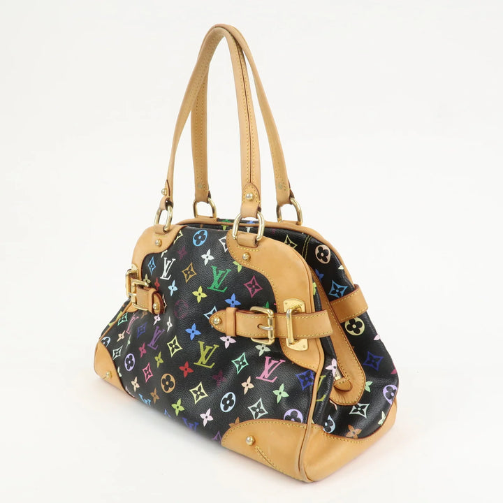 Louis Vuitton Monogram Multicolor Claudia Hand Bag Noir M40194
