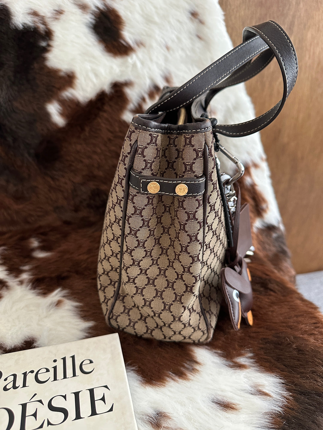 Celine Macadam Monogram Tote Bag 🤎✨｜Classic Canvas・Spacious Design・Effortless Everyday Style