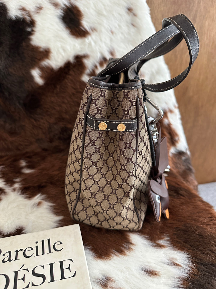 Celine Macadam Monogram Tote Bag 🤎✨｜Classic Canvas・Spacious Design・Effortless Everyday Style