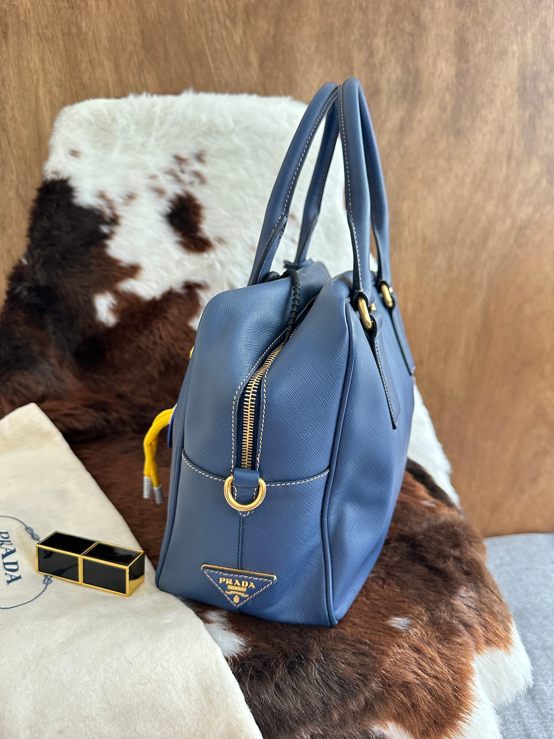 Prada Saffiano Tote 💙✨｜With Original Strap・Classic & Practical