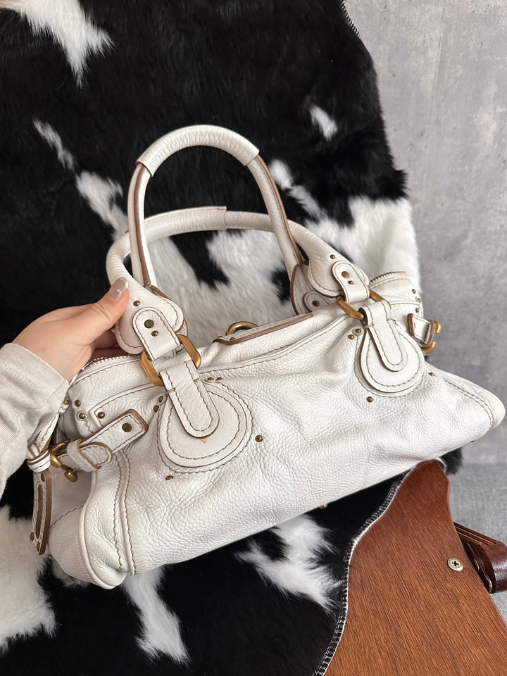 Chloe Padlock Snow White Hobo 🤍✨