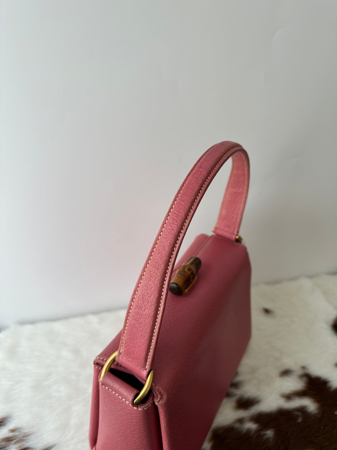 Gucci Bamboo Top Handle Bag – Pink 🌸