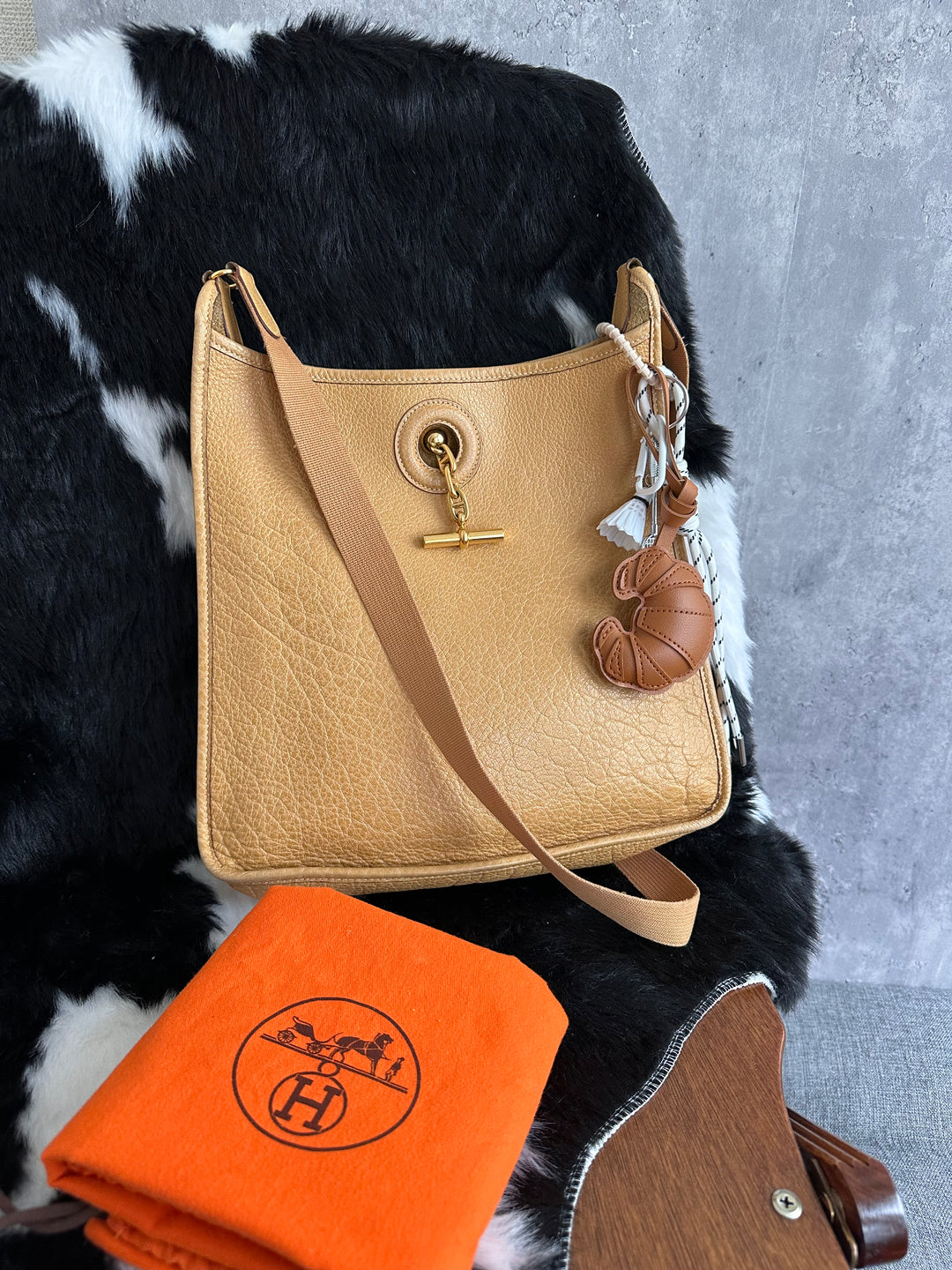 Hermes Evelyn Predecessor 🤍✨ Rare Milk-Tea Color｜Full Set