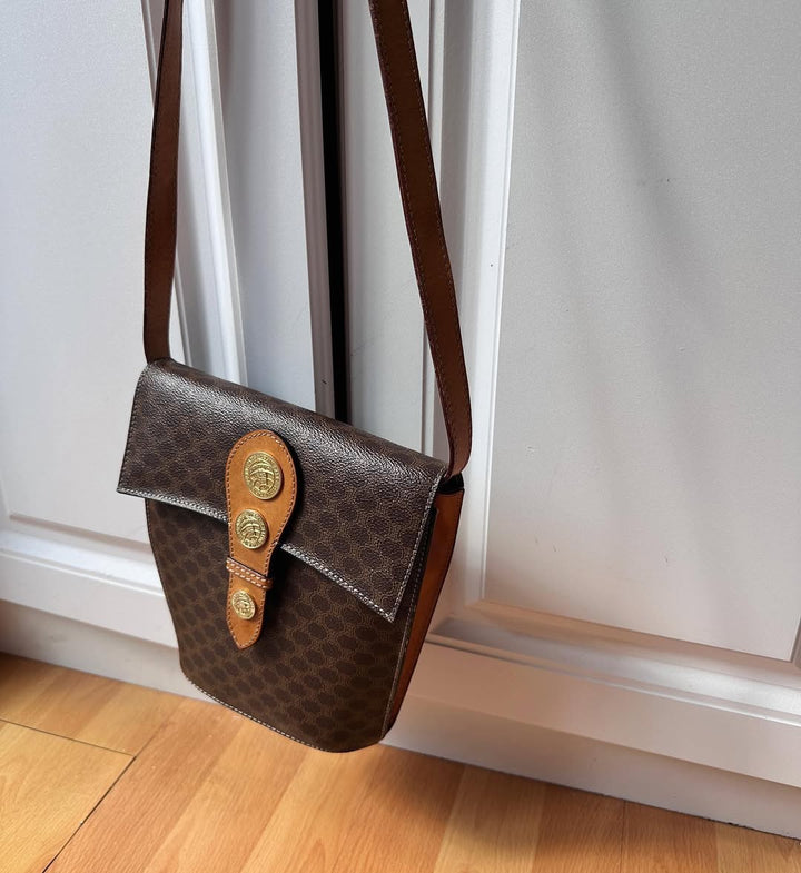 CELINE Brown “Coin Fries” Crossbody Bag｜Playful Rarity in Vintage Form ✨🍟