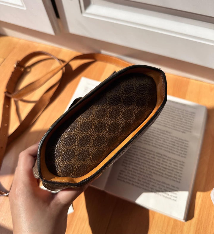 CELINE Brown “Coin Fries” Crossbody Bag｜Playful Rarity in Vintage Form ✨🍟
