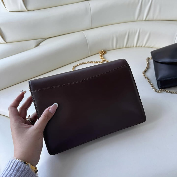 CELINE& Starball Chain Shoulder Bag｜Chocolate Brown Elegance × Versatile Styling 🐻🥐