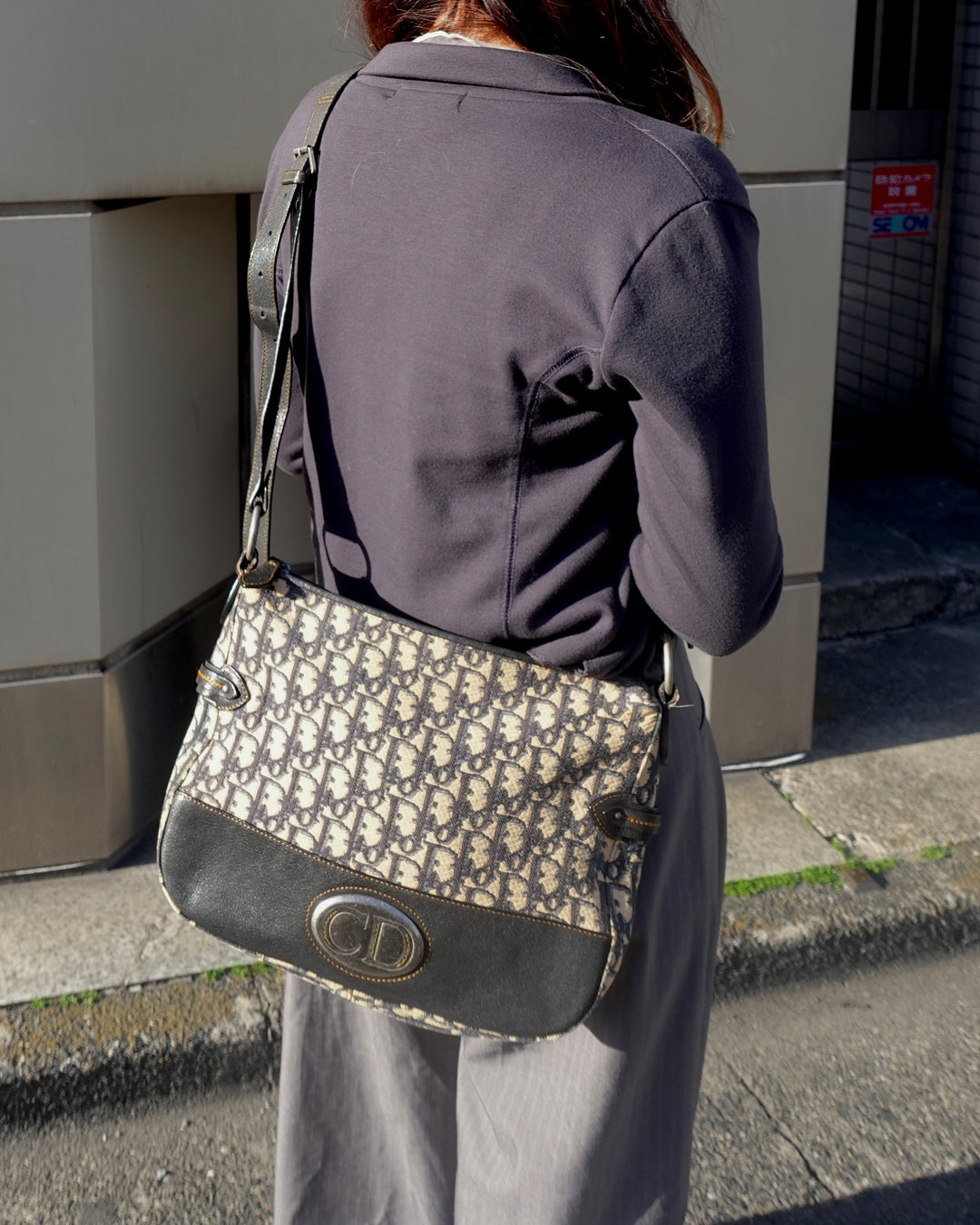 Dior Oblique Canvas Crossbody Bag 💙｜Vintage CD Logo Hardware・Iconic Oblique Pattern・Everyday Classic