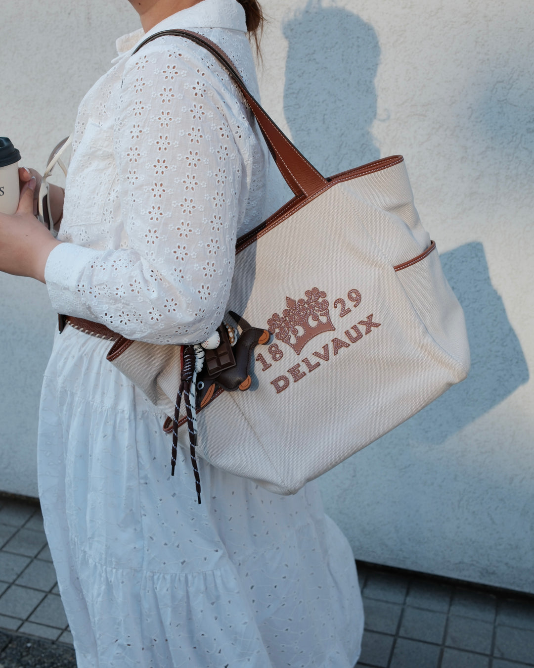 Delvaux Canvas & Leather Tote 🤎✨ 2-Way Carry