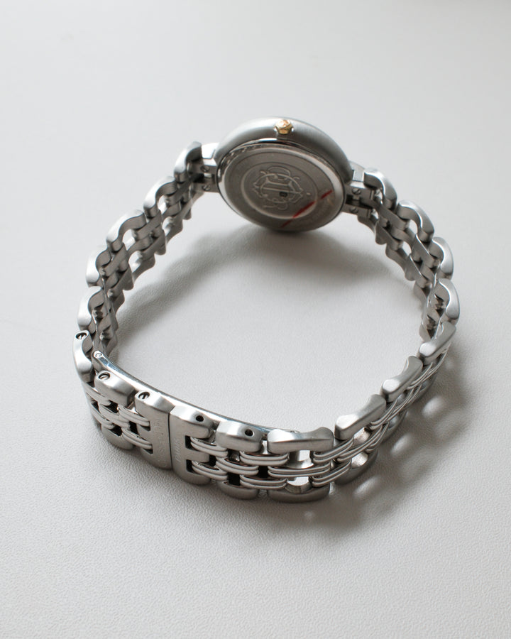 Christian Dior Two-Tone Bracelet Watch ✨｜Sunburst Dial × Date Display × Elegant Vintage Design