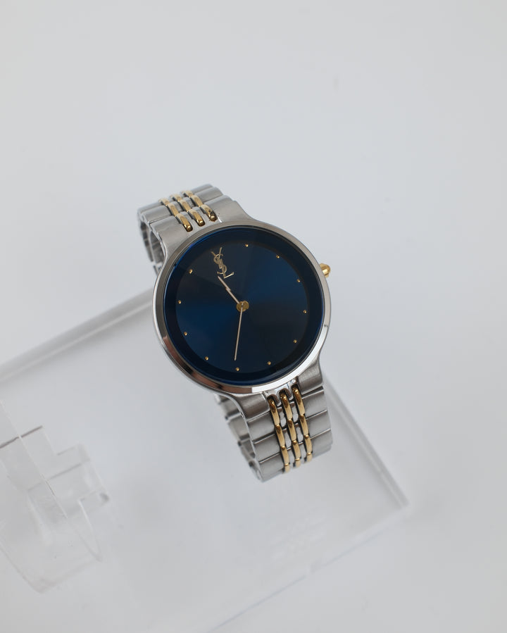 YSL Minimalist Round Watch ✨｜Clean Dial × Slim Case × Modern Vintage Aesthetic
