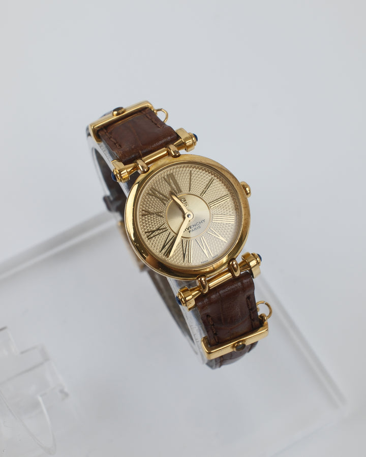 Givenchy Classic Round Watch ✨｜Textured Dial × Roman Numerals × Elegant Vintage Design