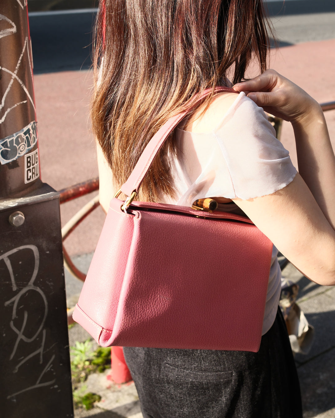Gucci Bamboo Small Box Shoulder Bag 🩷｜Rare Pink Tone × Bamboo Turn Lock × Durable Pigskin Leather