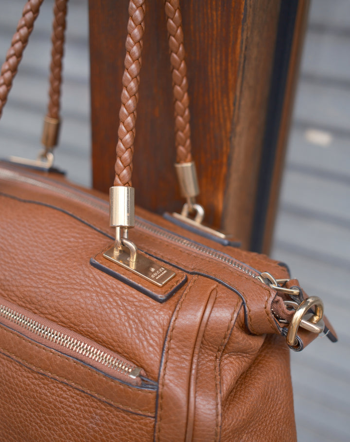 GUCCI Soft Leather Bamboo Baguette Bag 🥖｜Milk Tea Brown × Original Strap × Underarm Styling