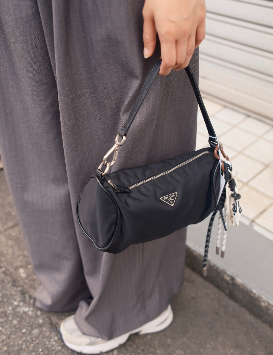 Prada Nylon Mini Shoulder Bag 🖤✨｜Iconic Nylon × Compact Silhouette × Convertible Styling