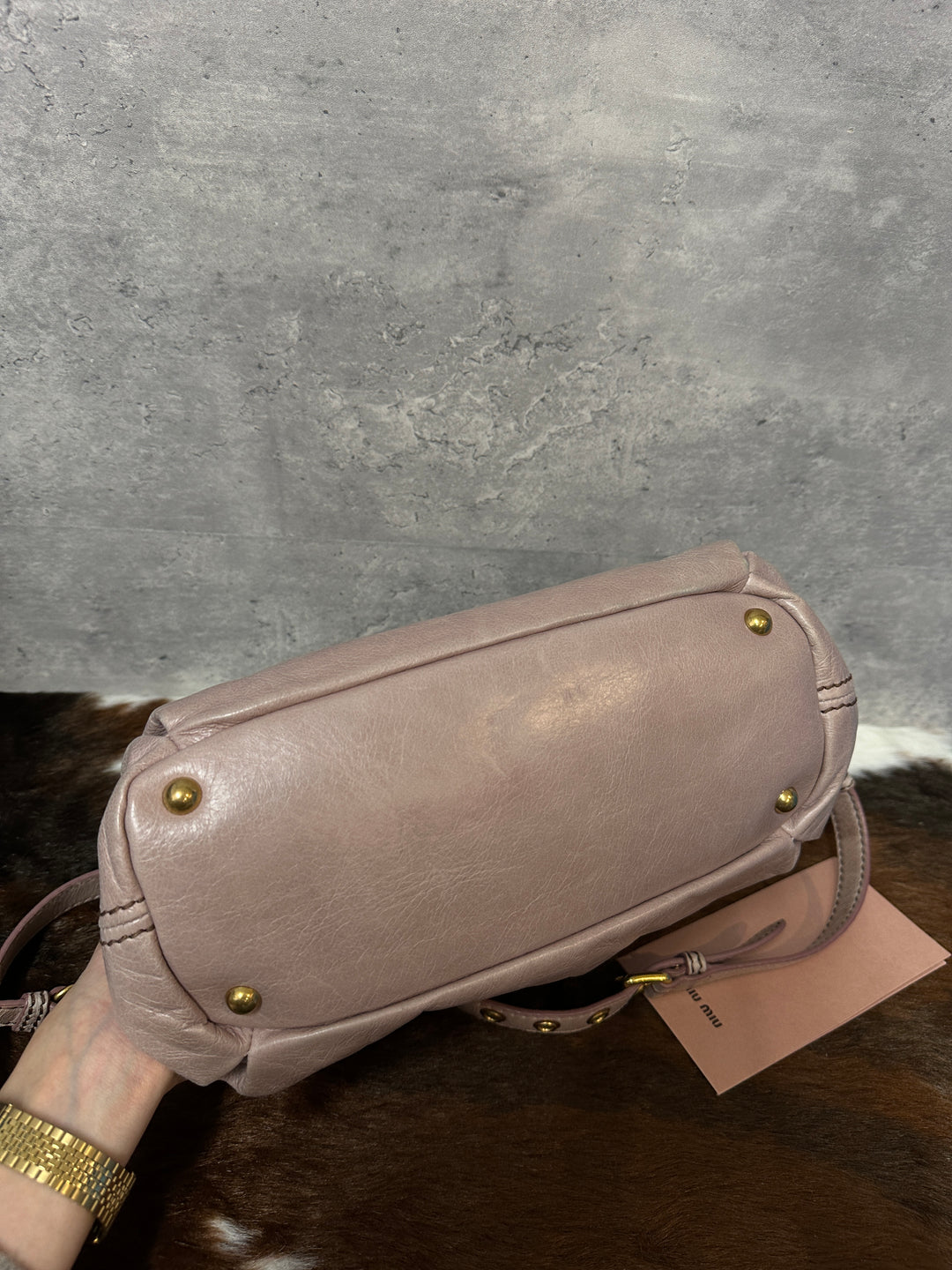 Miu Miu “Motor Bag” Small Size 💗✨ | With Original Strap & Crystal Heart Charm