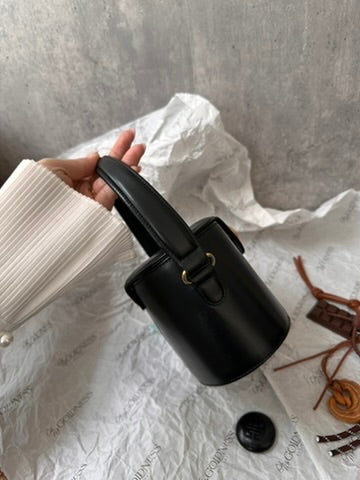 GIVENCHY Vintage Gold Emblem Leather Box Bag with Interchangeable Closure