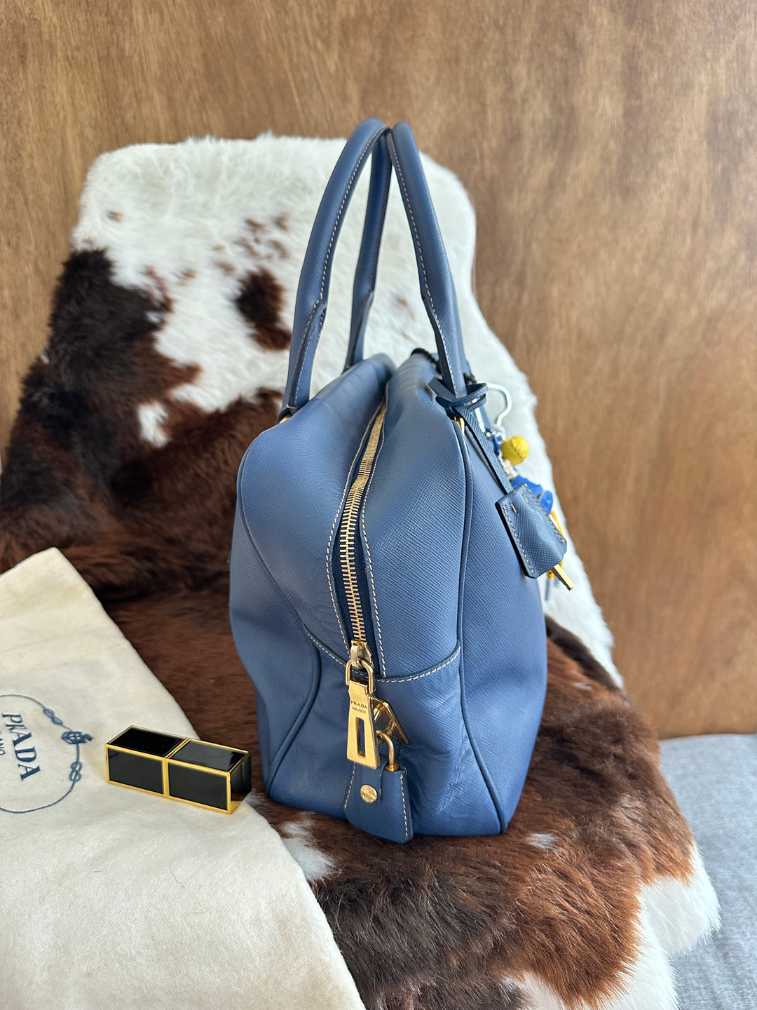 Prada Saffiano Tote 💙✨｜With Original Strap・Classic & Practical