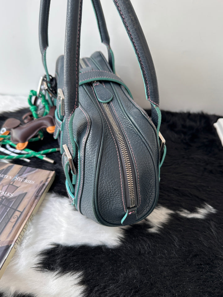 LOEWE UFO Shoulder Bag 🩵💜｜Contrast Stitching × Rare Colorway × Adjustable Shoulder Carry