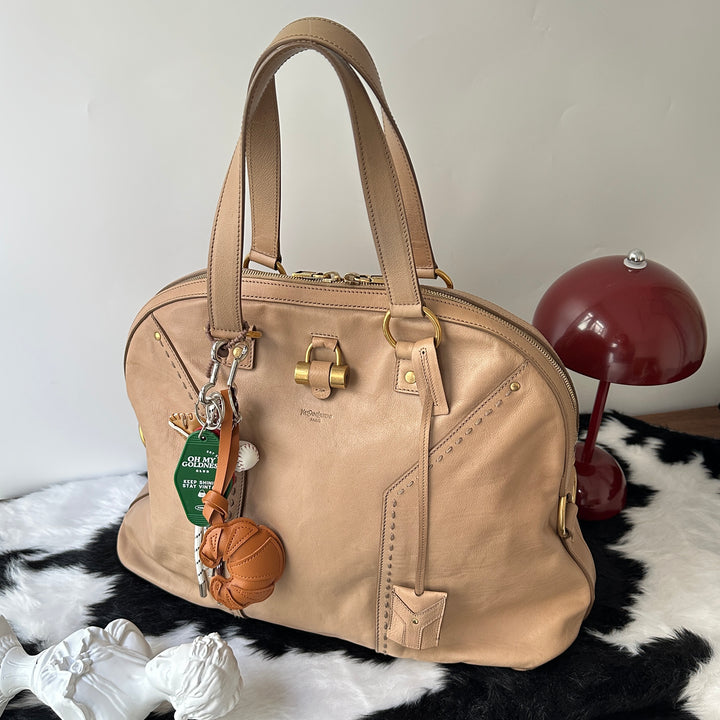 YSL Leather Hobo Bag 🤎｜Oversized Y Panel × Spacious Laptop Fit × Soft Cowhide Leather