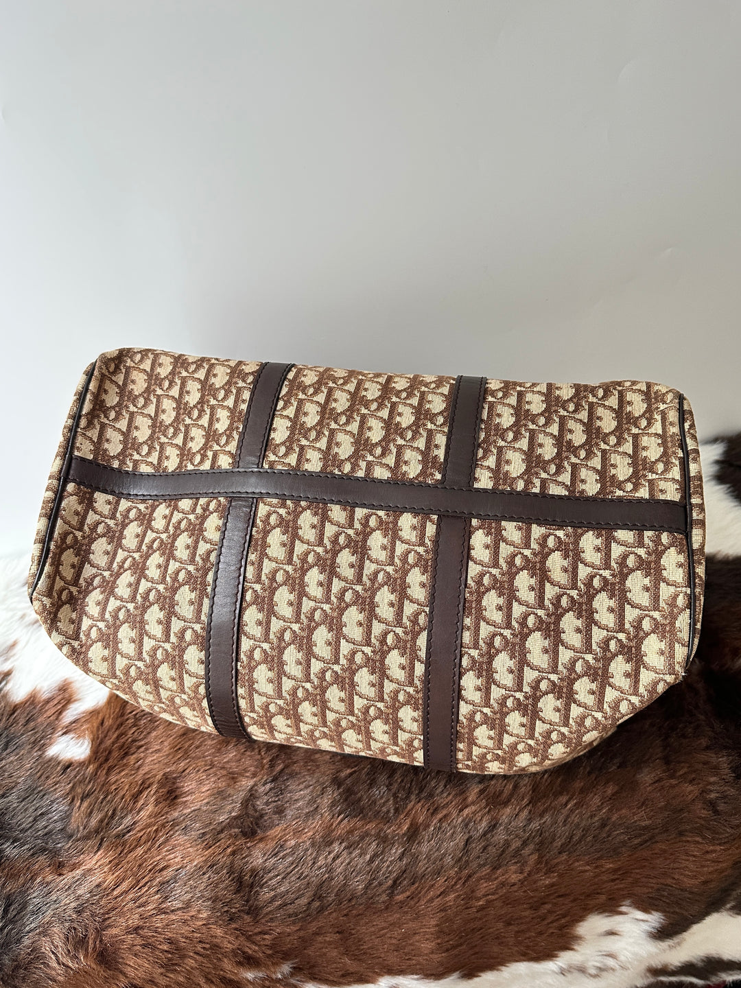 Dior Monogram Boston 40 Bag 🤎｜Iconic Oblique Canvas・Spacious Travel Size・Vintage Classic