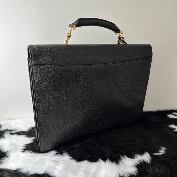 CHANEL Caviar Leather Business Bag 🖤｜Luxurious Caviar Leather × Elegant CC Turn-Lock × Timeless Business Classic