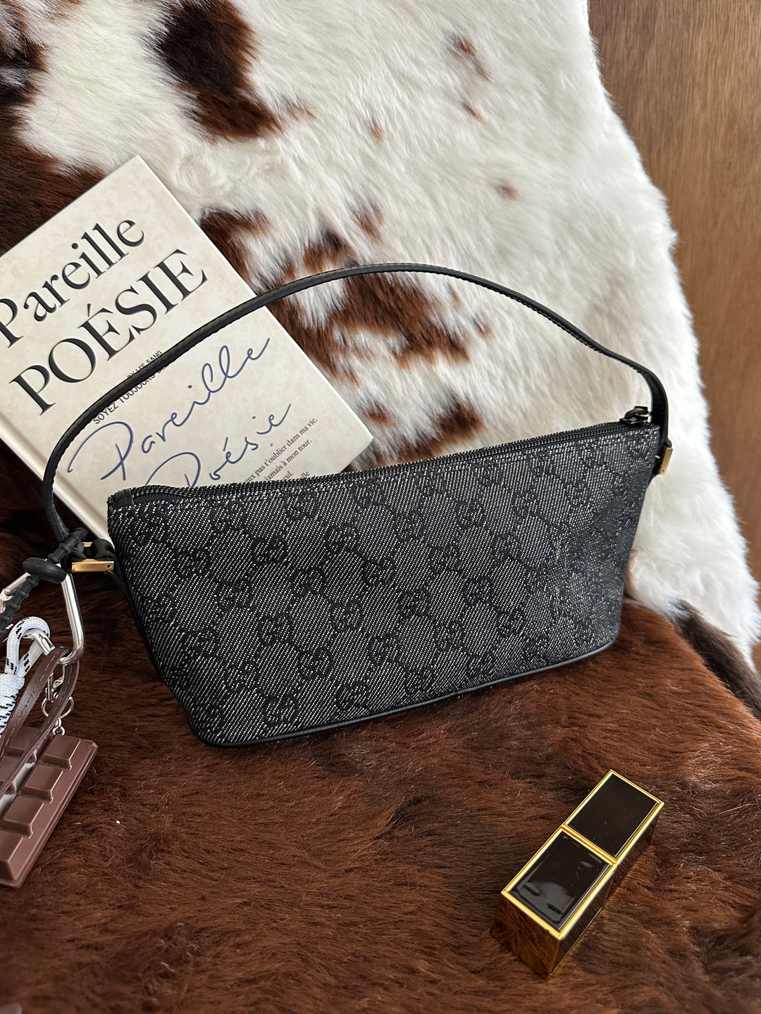 Gucci Denim GG Mini Baguette 🤎✨｜Classic Compact・Crossbody Ready