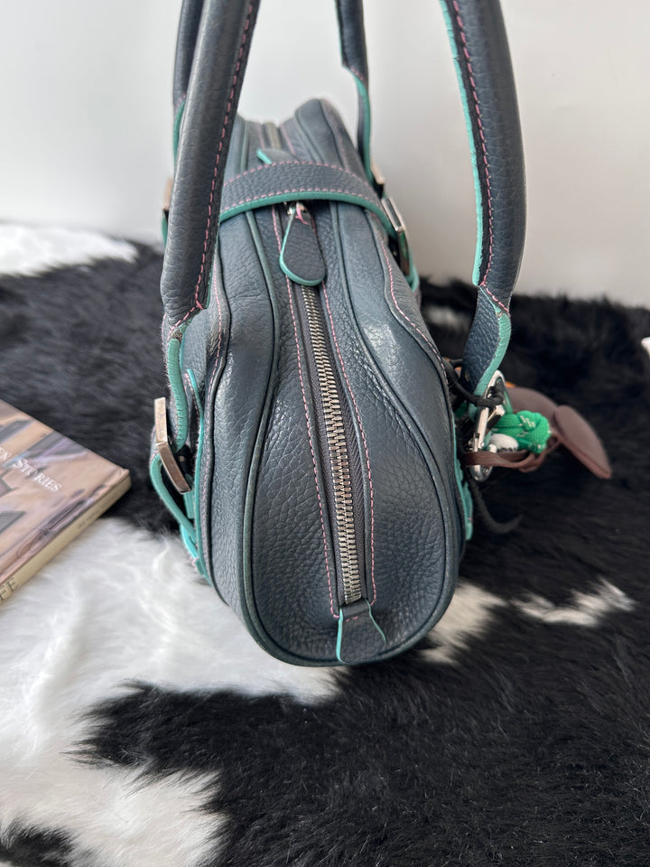 LOEWE UFO Shoulder Bag 🩵💜｜Contrast Stitching × Rare Colorway × Adjustable Shoulder Carry
