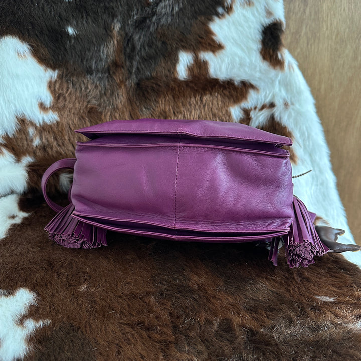 Loewe Lambskin Drawstring Bag 💜｜Soft Lambskin Leather × Elegant Vintage Style × Versatile Carry