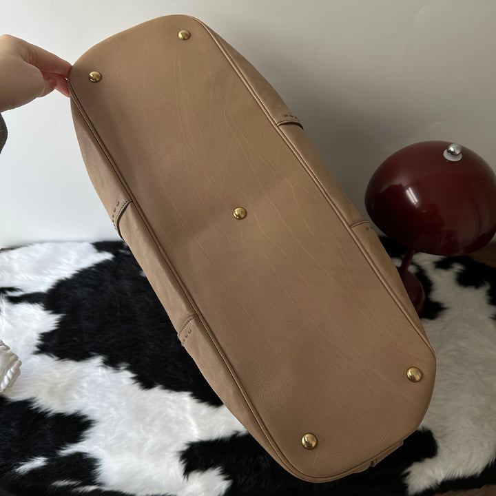 YSL Leather Hobo Bag 🤎｜Oversized Y Panel × Spacious Laptop Fit × Soft Cowhide Leather