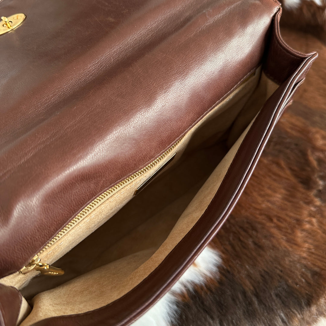 Bottega Veneta Intrecciato Top Handle Bag 🤎｜Signature Intrecciato Weave × Rich Brown & Khaki Leather × Elegant Top Handle