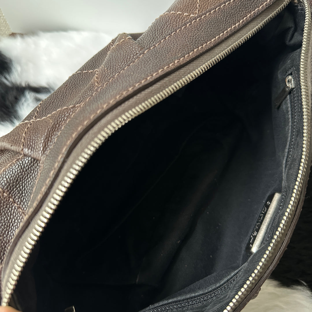 CHANEL Small Hobo Bag ⛓️‍💥｜Quilted Caviar Leather × Chain Detail Strap × Rare Vintage Style