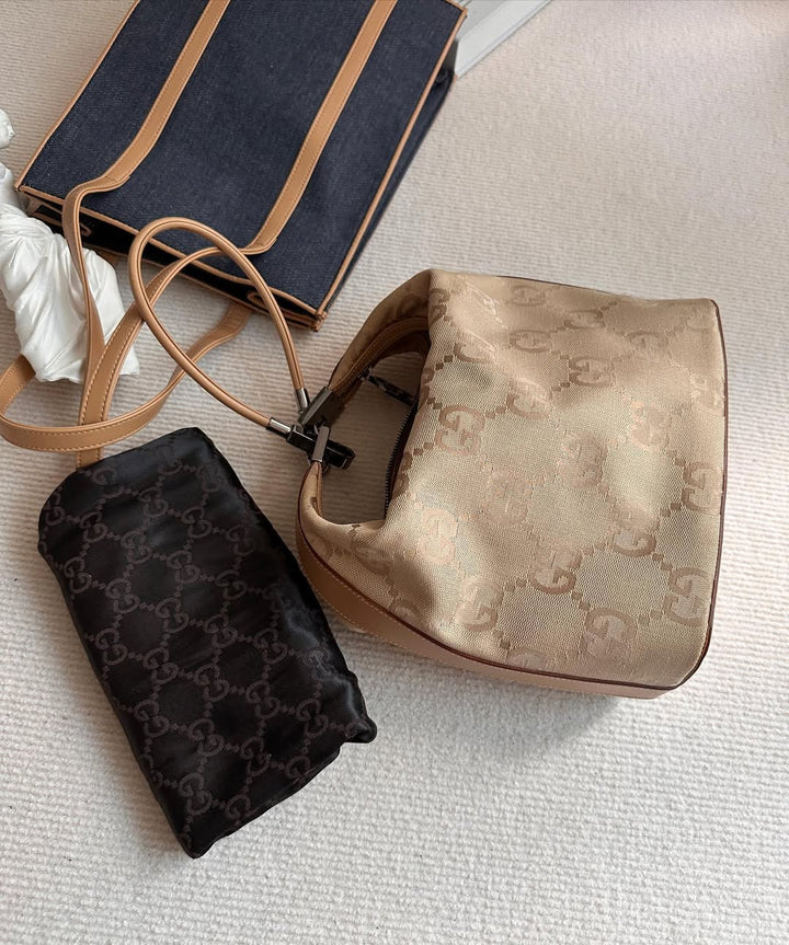 GUCCI GG Monogram Earth-Tone Hobo｜Versatile Hobo × Convertible Gyoza Style 🍂
