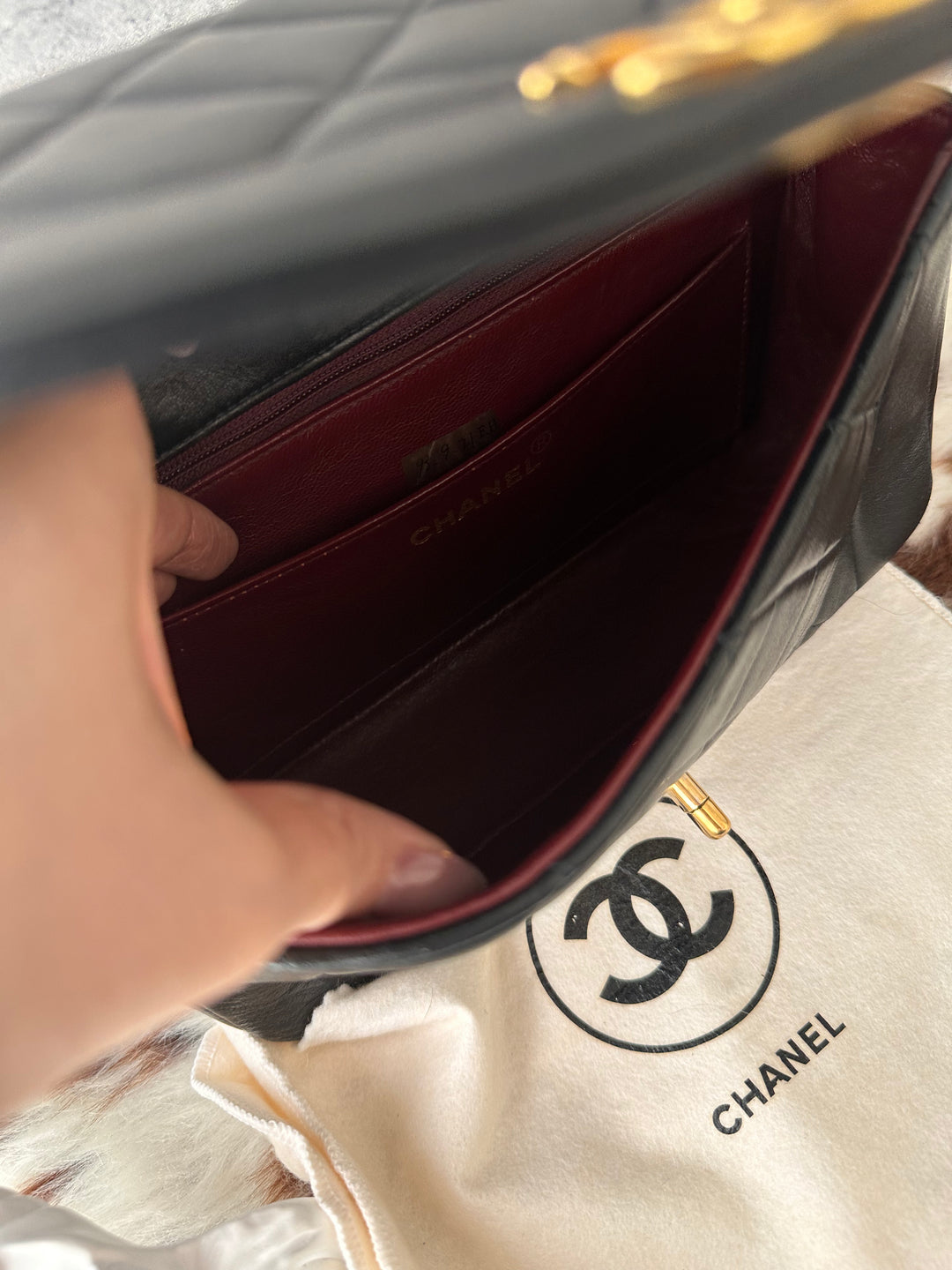 Chanel Diana Flap 22cm 🖤✨｜24K Gold-Plated Hardware × Black Lambskin × Exceptional Vintage Condition