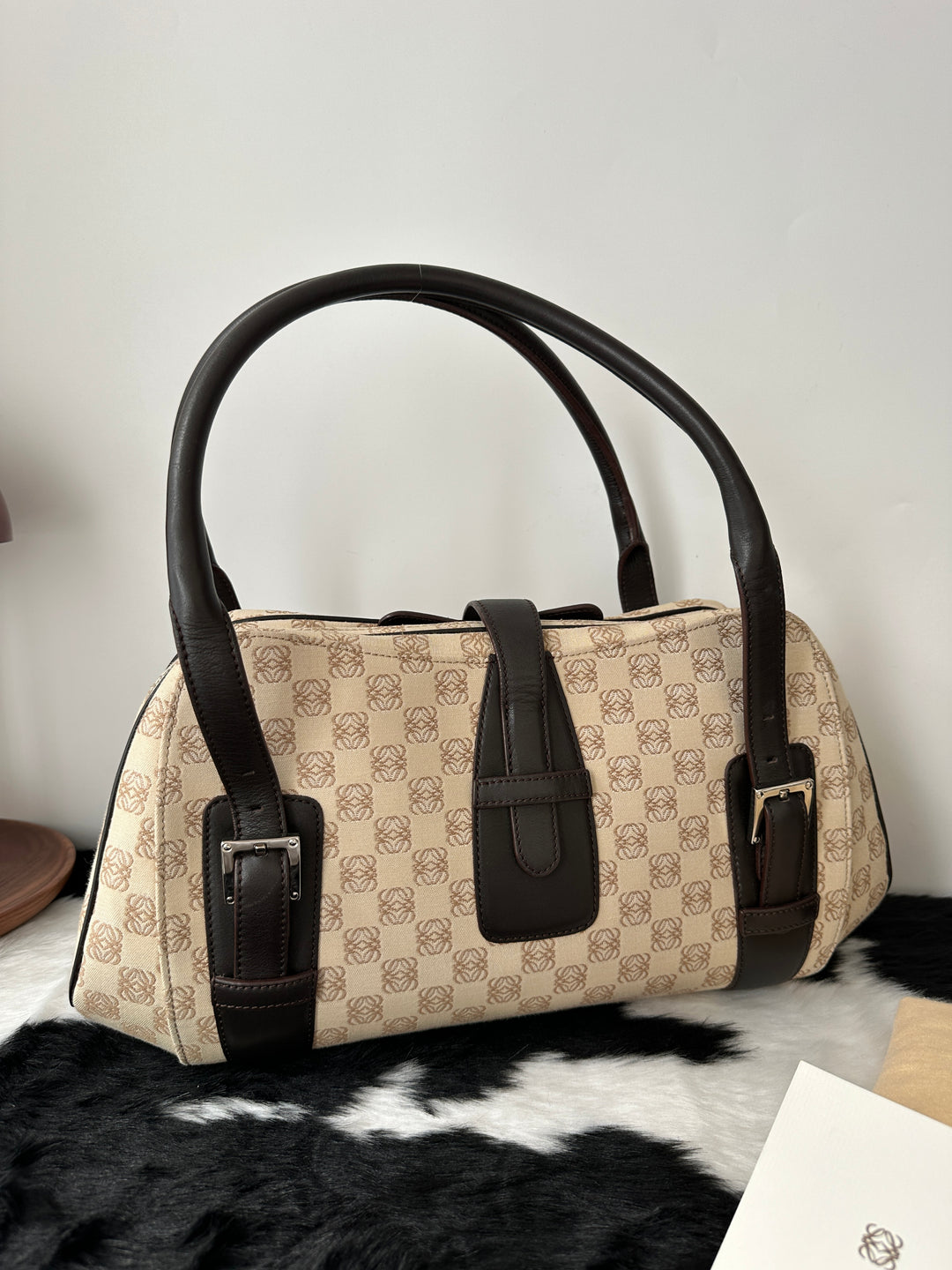 Loewe “Monogram UFO” Shoulder Bag 🤎✨ | Rare Vintage Shape & Beautifully Preserved