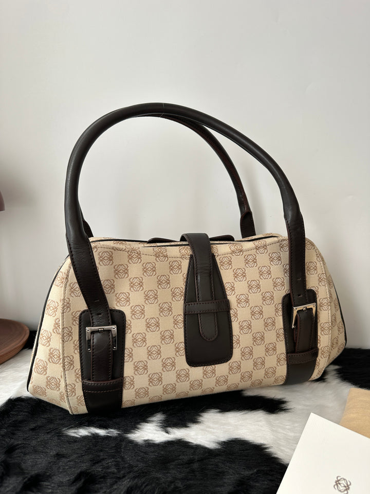 Loewe “Monogram UFO” Shoulder Bag 🤎✨ | Rare Vintage Shape & Beautifully Preserved