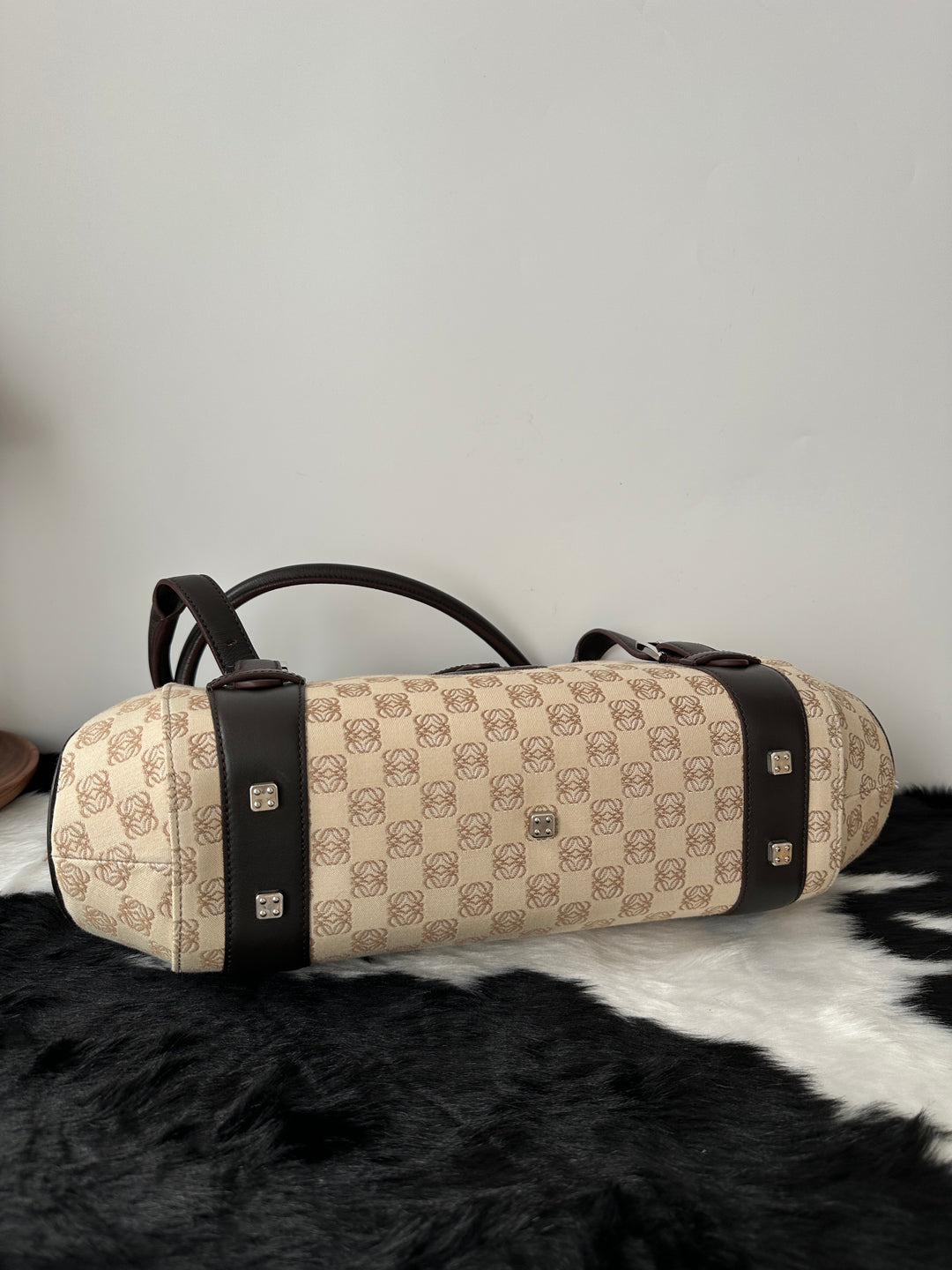 Loewe “Monogram UFO” Shoulder Bag 🤎✨ | Rare Vintage Shape & Beautifully Preserved