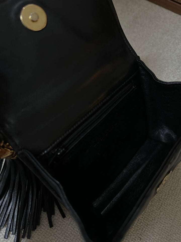 CHANEL Pineapple Clasp Tassel Mini Bag 🖤✨ Ultra Rare