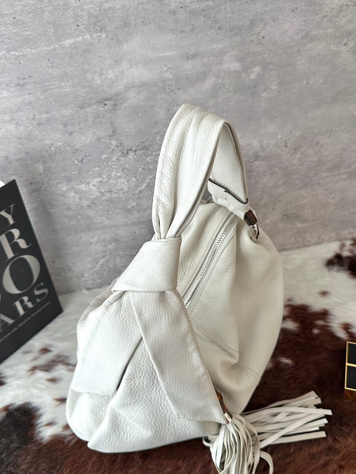 GUCCI Jackie Hobo Bag 🤍✨｜Supple Calfskin × Bamboo Details × Relaxed Silhouette