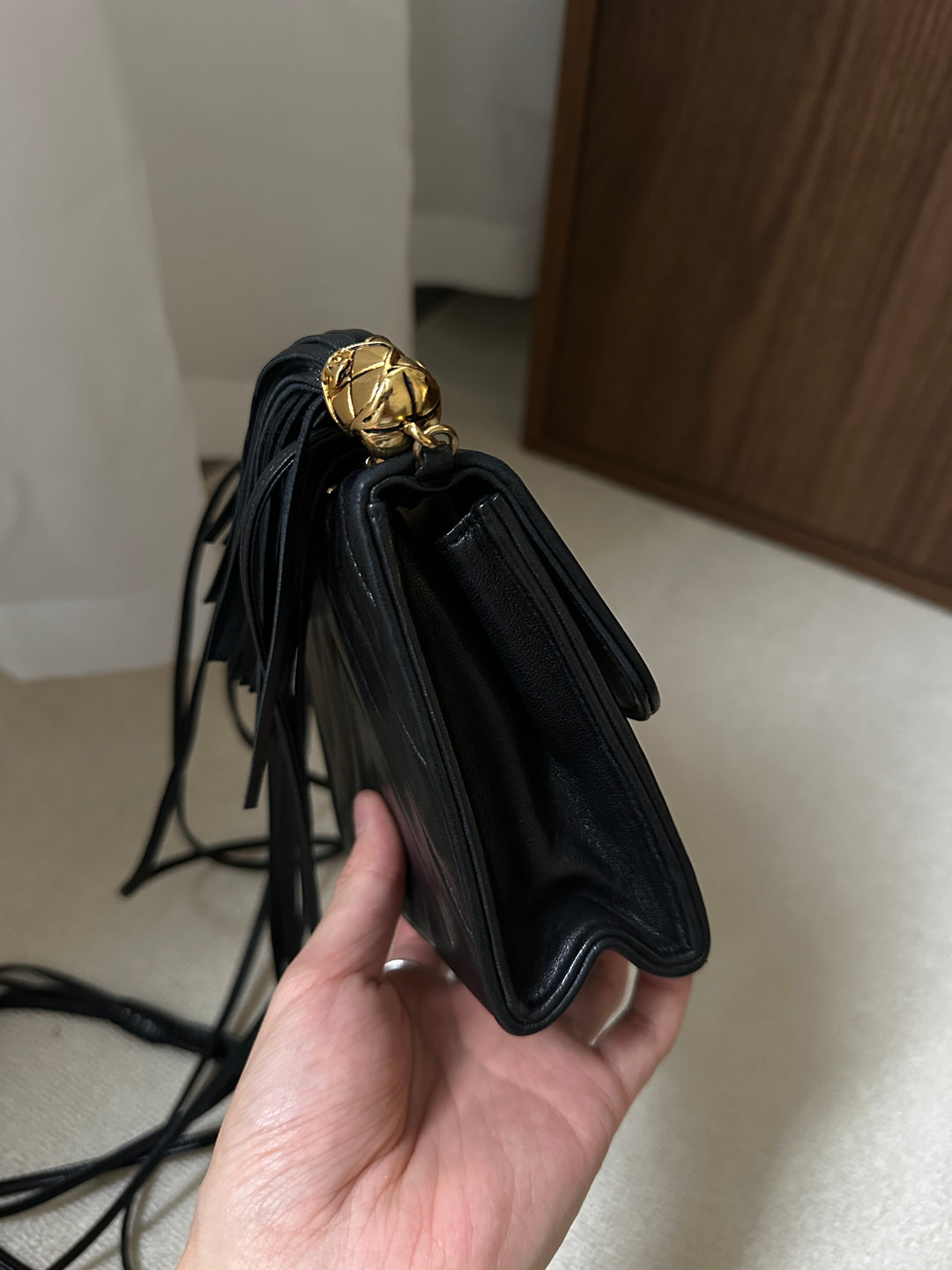 CHANEL Pineapple Clasp Tassel Mini Bag 🖤✨ Ultra Rare