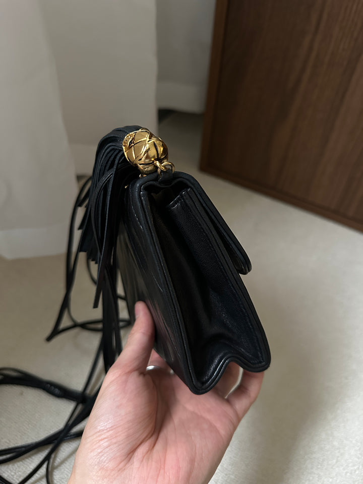 CHANEL Pineapple Clasp Tassel Mini Bag 🖤✨ Ultra Rare
