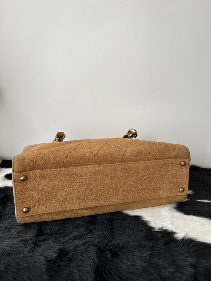 Chanel Suede Leather Shoulder Bag｜Matte CC Hardware × Soft Suede Texture × Spacious Multi-Compartment Interior 🤎✨