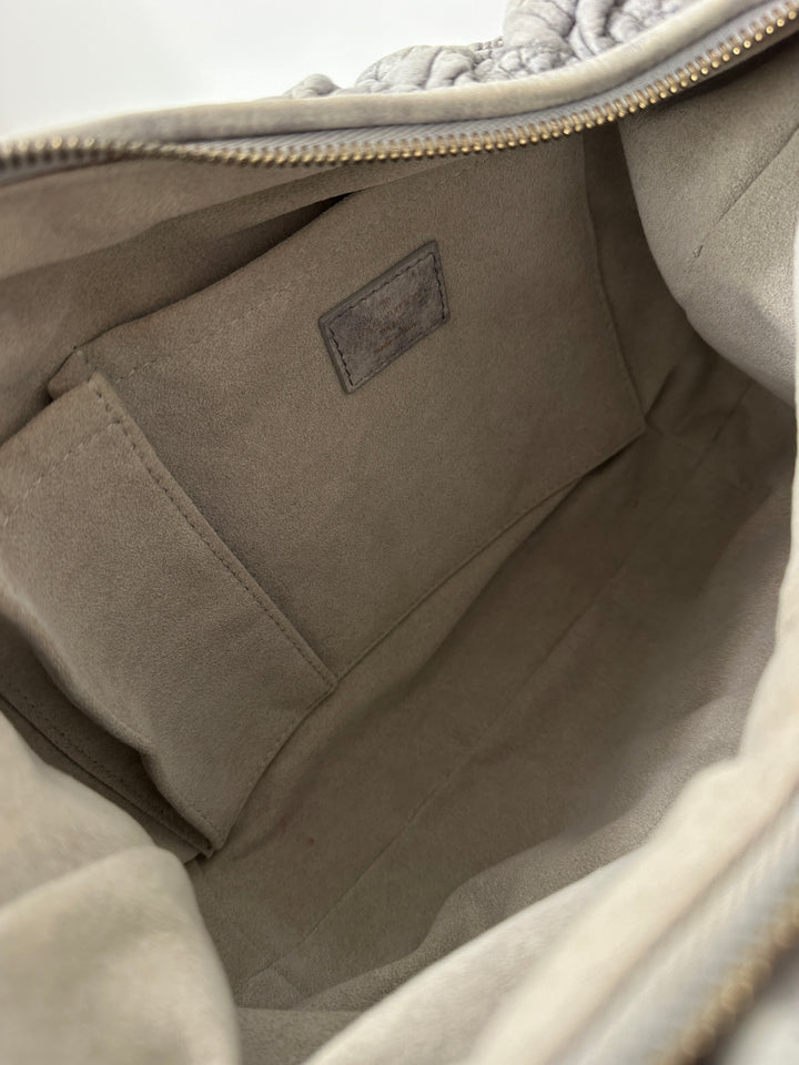 LOUIS VUITTON Cloudy Leather Hobo｜Soft Washed Elephant Grey × Ultra-Puffy Silhouette × Rare All-Leather Edition ☁🐘✨