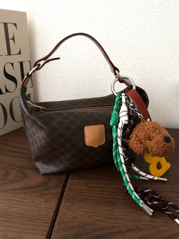 CELINE Triomphe Monogram Mini Hobo 🤎✨ Rare Vintage Find