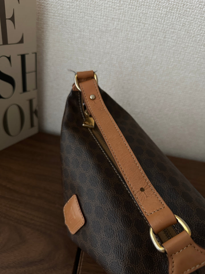 CELINE Triomphe Monogram Mini Hobo 🤎✨ Rare Vintage Find