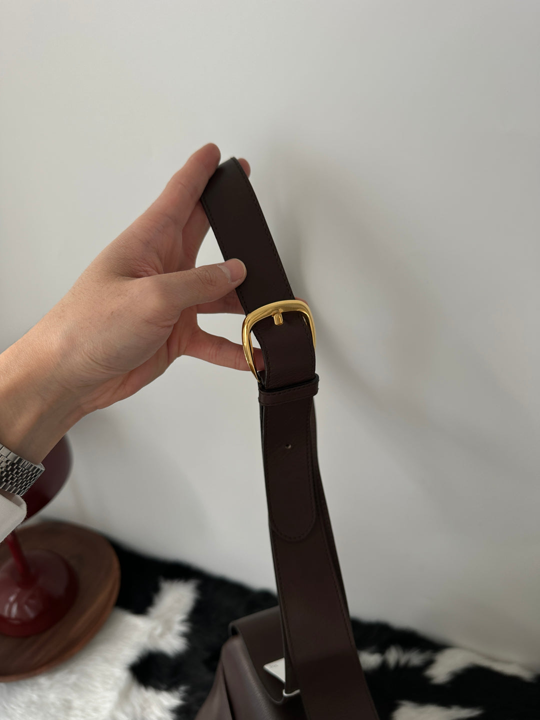 Ferragamo “Chocolate Gancini Crossbody” 🍫✨ | Soft Leather & Timeless Elegance