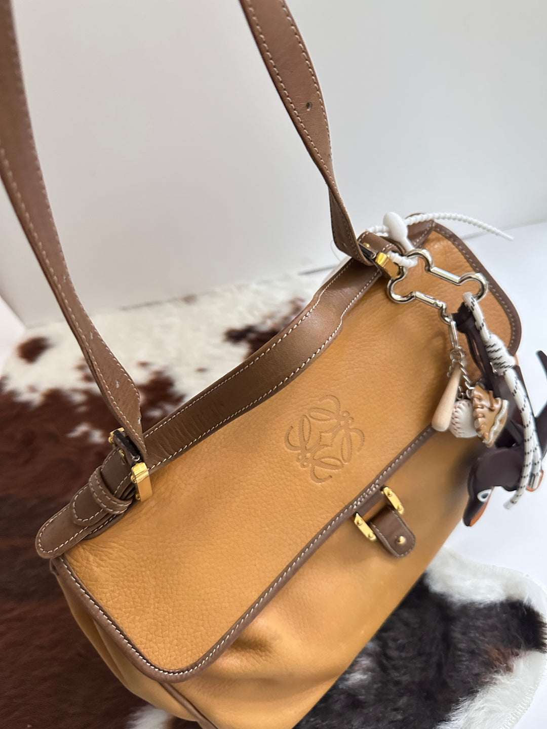 Loewe Caramel Soft Brief Satchel 🍯 | Effortless Craftsmanship Meets Everyday Ease