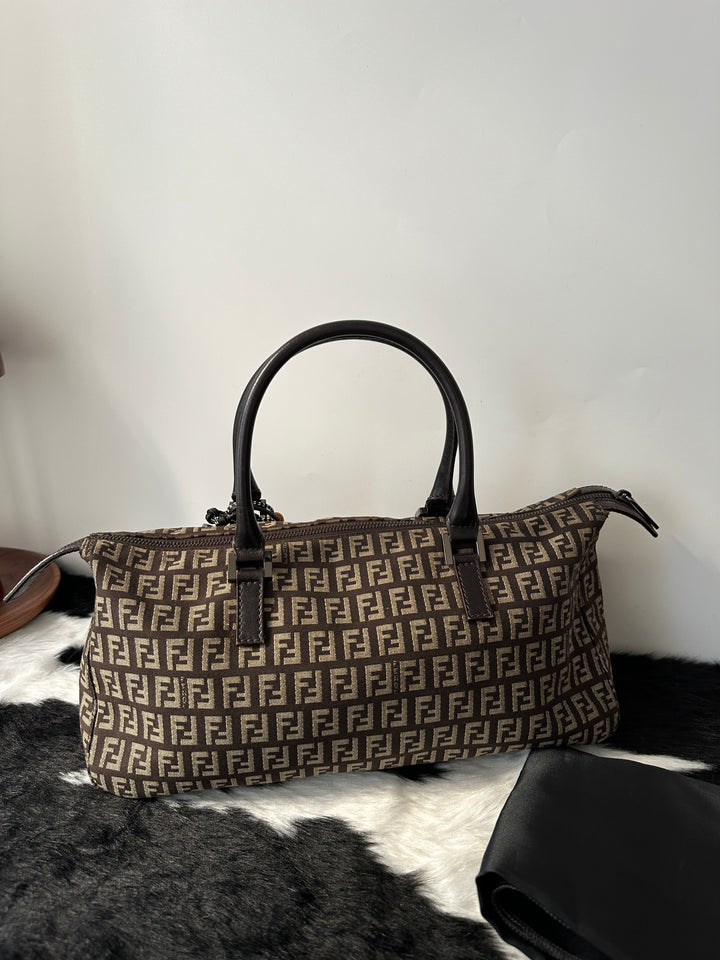 Fendi Vintage “Zucca Baguette Boston” 🐾🤎 | Iconic Monogram & Everyday Practical