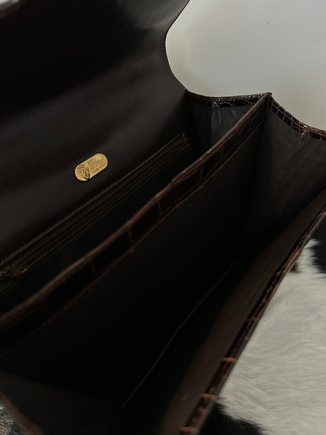 GUCCI Crocodile Leather GG Turn Lock Top Handle Bag｜Rare Exotic Skin Treasure × Elegant Deep Cocoa × Iconic GG Hardware 🤎🐊✨