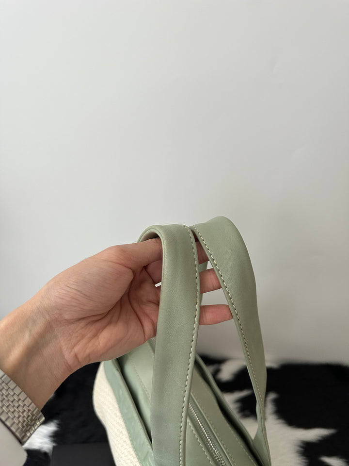 CHANEL Mint & Milk Shoulder Bag｜Soft Pastel Green × Woven Texture × Year-Round Freshness 🥛💚✨