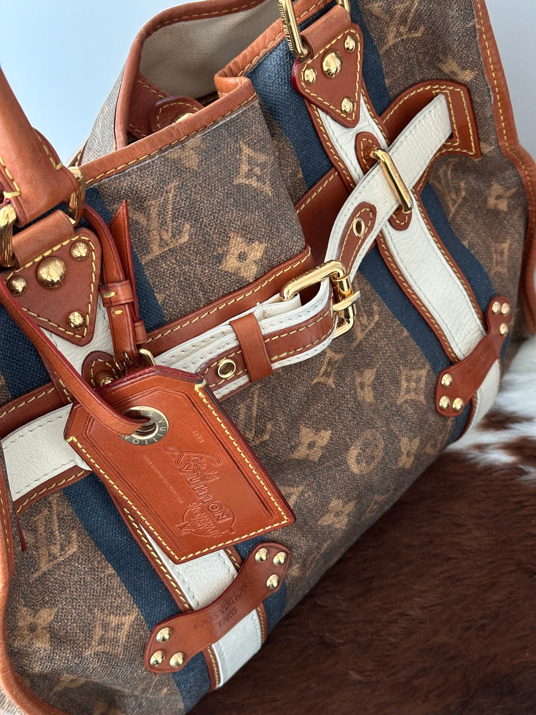 Louis Vuitton Limited Edition Monogram “Birkin” Style Tote Bag